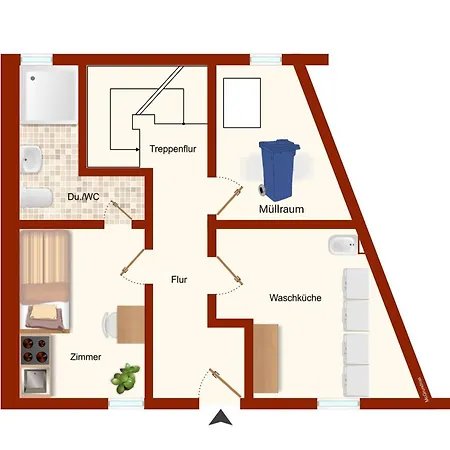 Kleine Wohnung Fuer Singles Daun Exterior photo
